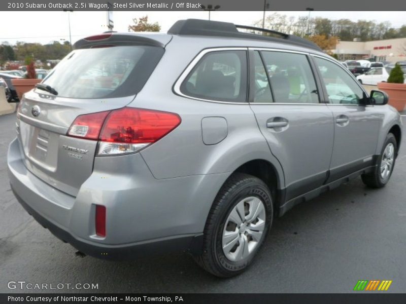 Steel Silver Metallic / Off Black 2010 Subaru Outback 2.5i Wagon