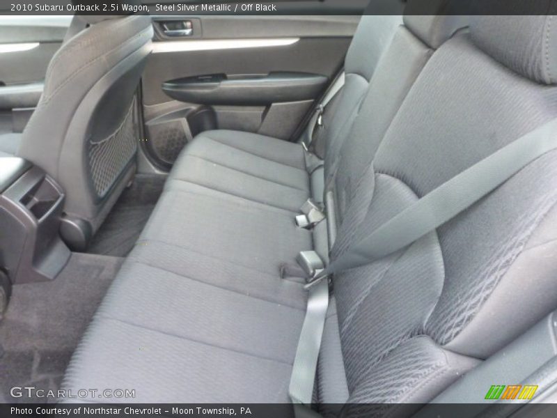 Steel Silver Metallic / Off Black 2010 Subaru Outback 2.5i Wagon