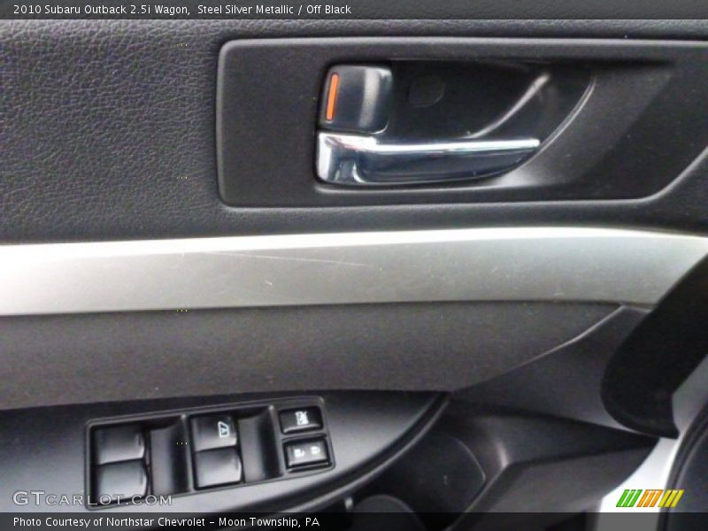 Steel Silver Metallic / Off Black 2010 Subaru Outback 2.5i Wagon