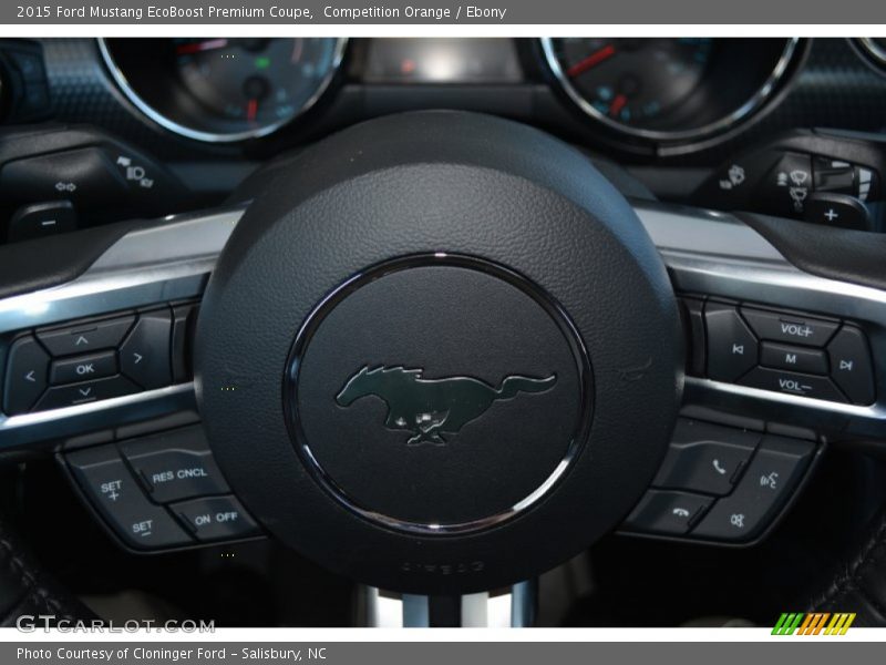 Controls of 2015 Mustang EcoBoost Premium Coupe