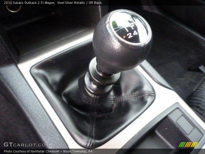 Steel Silver Metallic / Off Black 2010 Subaru Outback 2.5i Wagon