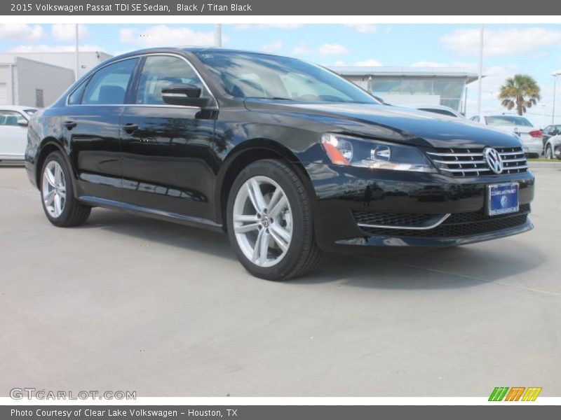 Black / Titan Black 2015 Volkswagen Passat TDI SE Sedan