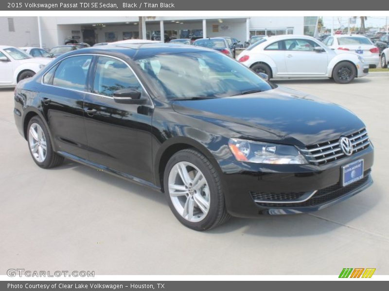 Black / Titan Black 2015 Volkswagen Passat TDI SE Sedan
