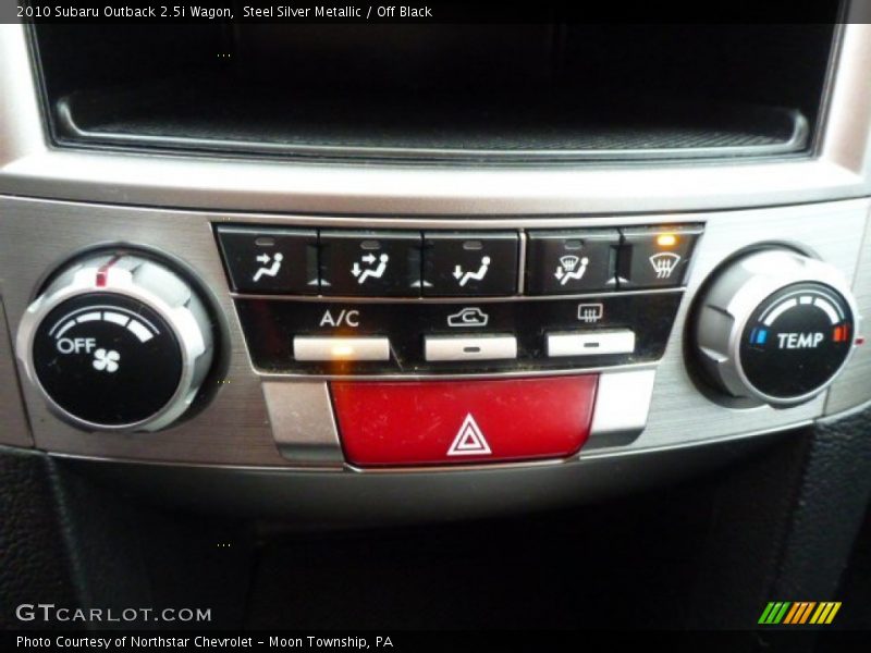 Steel Silver Metallic / Off Black 2010 Subaru Outback 2.5i Wagon