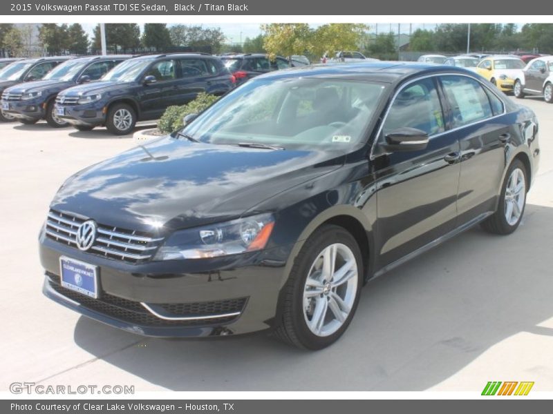 Black / Titan Black 2015 Volkswagen Passat TDI SE Sedan