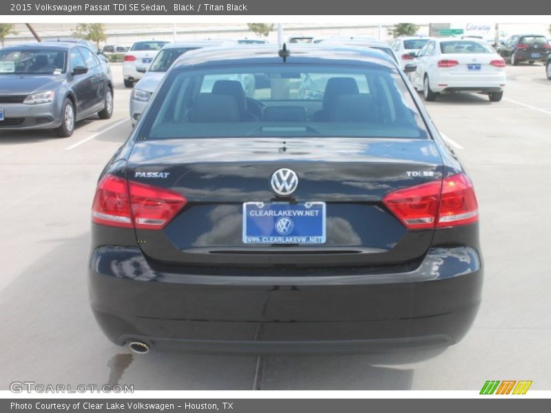 Black / Titan Black 2015 Volkswagen Passat TDI SE Sedan