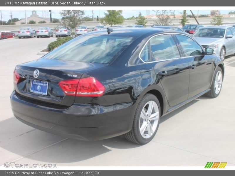 Black / Titan Black 2015 Volkswagen Passat TDI SE Sedan