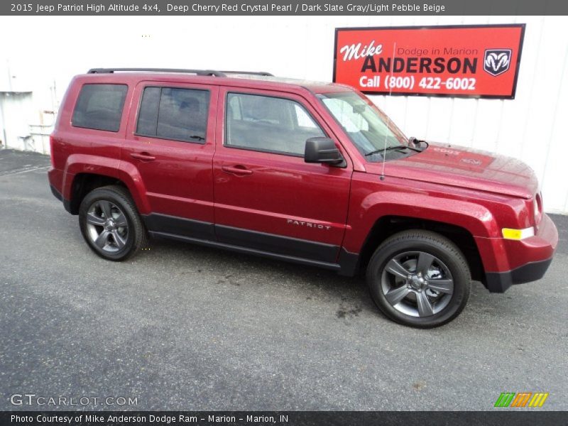 Deep Cherry Red Crystal Pearl / Dark Slate Gray/Light Pebble Beige 2015 Jeep Patriot High Altitude 4x4