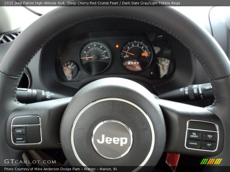 Deep Cherry Red Crystal Pearl / Dark Slate Gray/Light Pebble Beige 2015 Jeep Patriot High Altitude 4x4