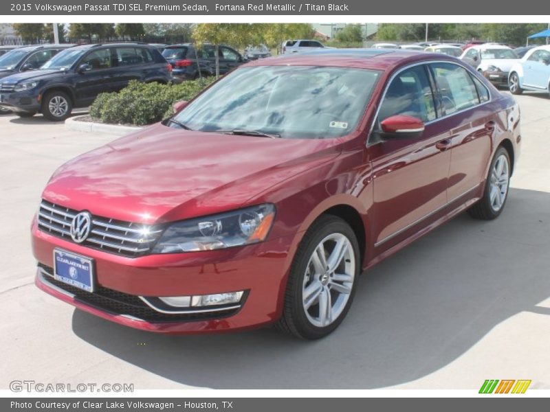 Fortana Red Metallic / Titan Black 2015 Volkswagen Passat TDI SEL Premium Sedan
