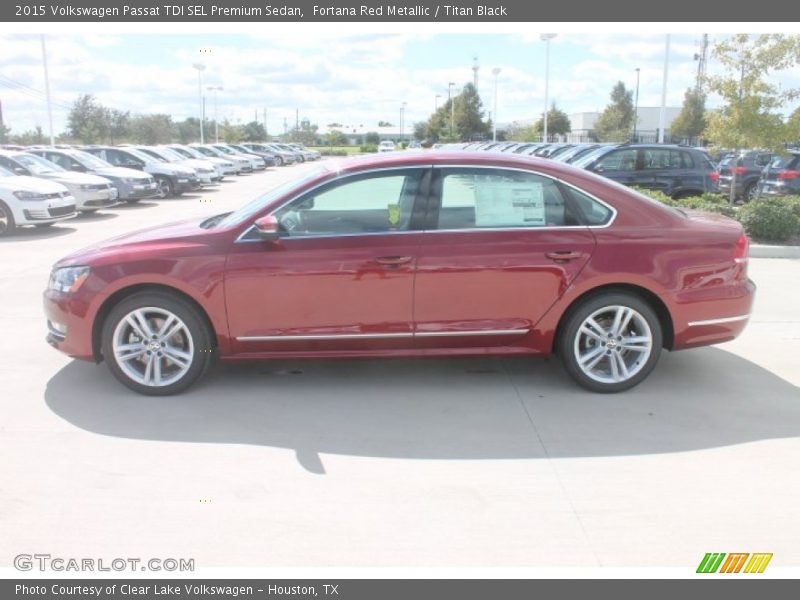 Fortana Red Metallic / Titan Black 2015 Volkswagen Passat TDI SEL Premium Sedan