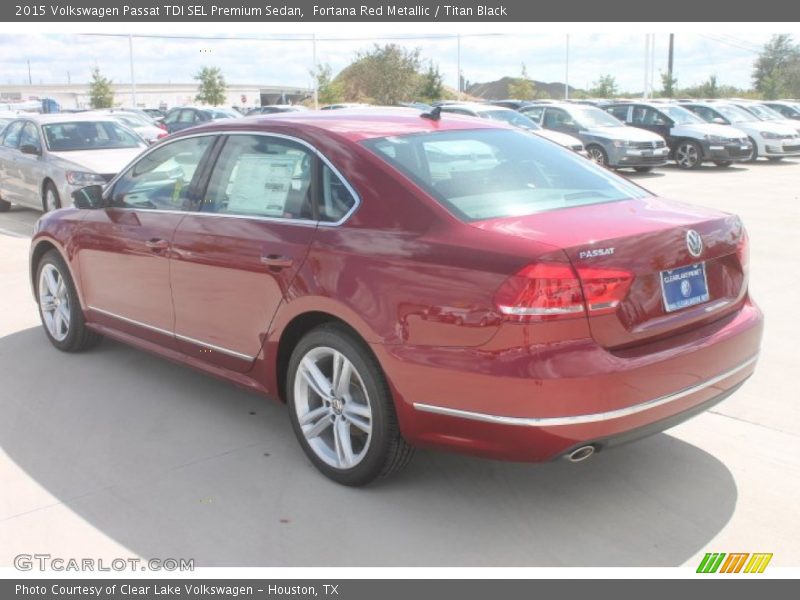 Fortana Red Metallic / Titan Black 2015 Volkswagen Passat TDI SEL Premium Sedan
