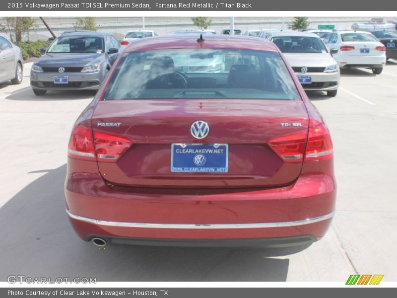 Fortana Red Metallic / Titan Black 2015 Volkswagen Passat TDI SEL Premium Sedan