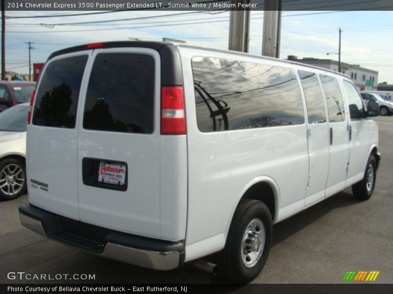 Summit White / Medium Pewter 2014 Chevrolet Express 3500 Passenger Extended LT