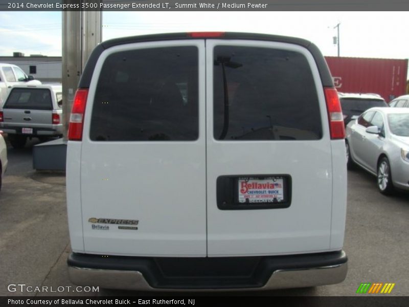 Summit White / Medium Pewter 2014 Chevrolet Express 3500 Passenger Extended LT