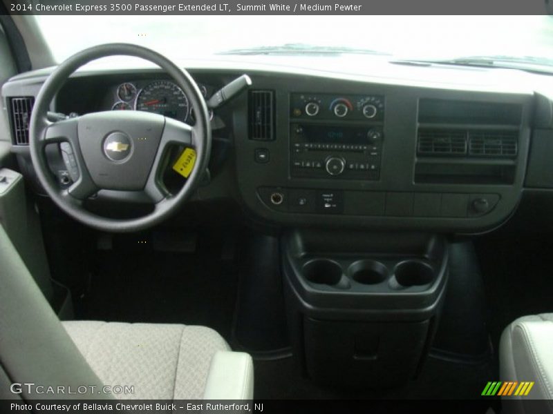 Summit White / Medium Pewter 2014 Chevrolet Express 3500 Passenger Extended LT