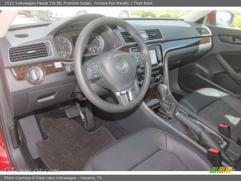 Titan Black Interior - 2015 Passat TDI SEL Premium Sedan 