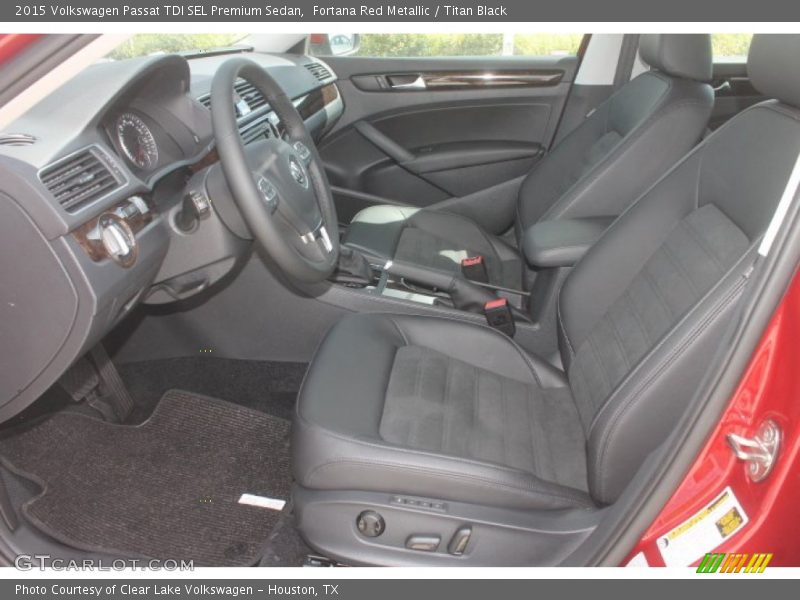 Fortana Red Metallic / Titan Black 2015 Volkswagen Passat TDI SEL Premium Sedan