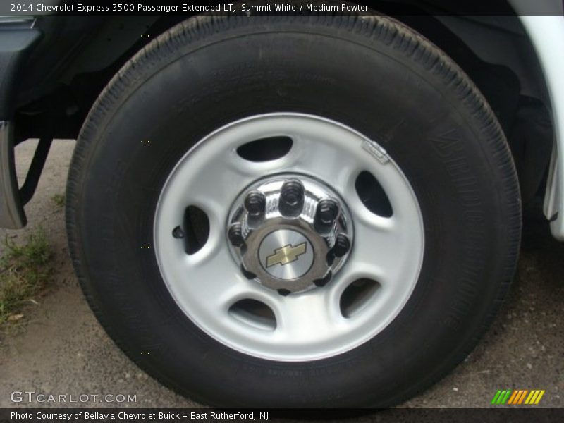 Summit White / Medium Pewter 2014 Chevrolet Express 3500 Passenger Extended LT