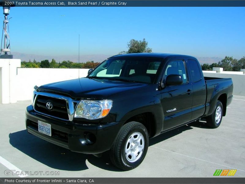 Black Sand Pearl / Graphite Gray 2007 Toyota Tacoma Access Cab