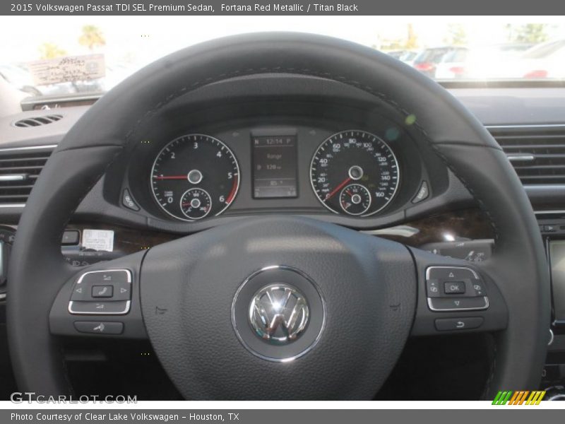 Fortana Red Metallic / Titan Black 2015 Volkswagen Passat TDI SEL Premium Sedan