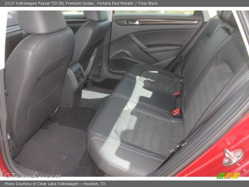 Rear Seat of 2015 Passat TDI SEL Premium Sedan