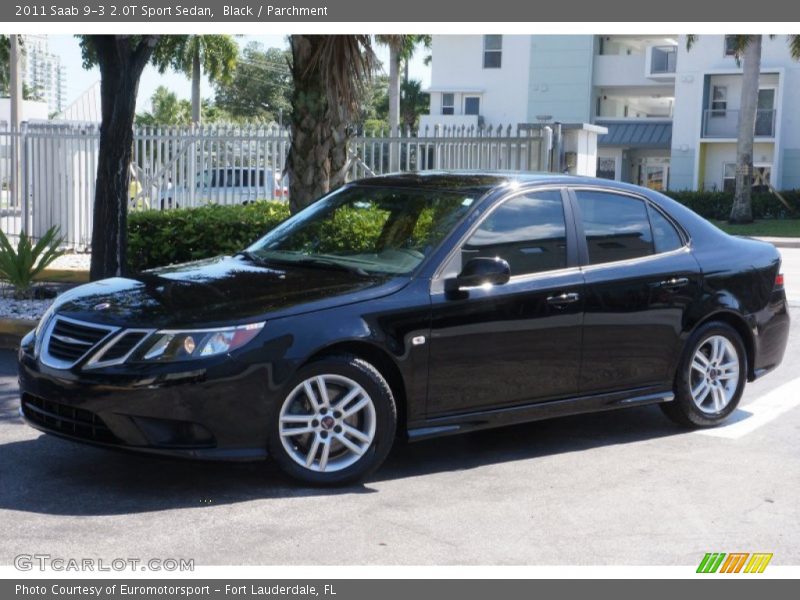 Black / Parchment 2011 Saab 9-3 2.0T Sport Sedan