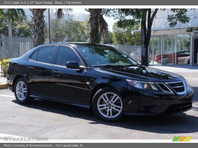 Black / Parchment 2011 Saab 9-3 2.0T Sport Sedan
