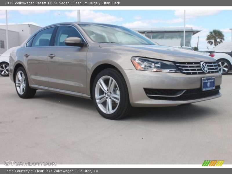 Titanium Beige / Titan Black 2015 Volkswagen Passat TDI SE Sedan