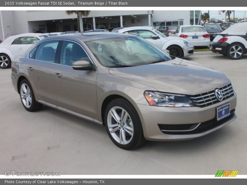 Titanium Beige / Titan Black 2015 Volkswagen Passat TDI SE Sedan