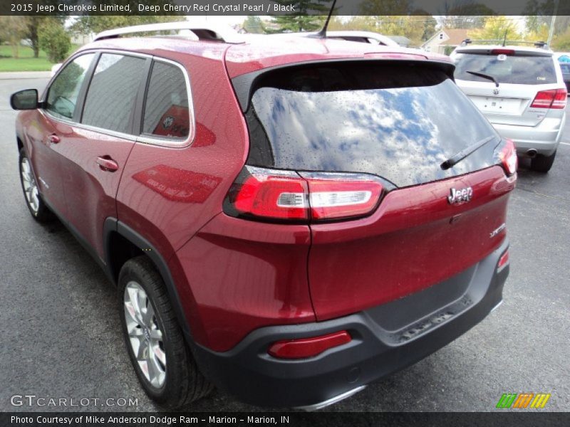 Deep Cherry Red Crystal Pearl / Black 2015 Jeep Cherokee Limited