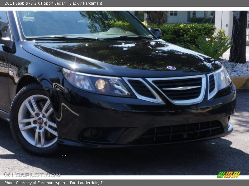 Black / Parchment 2011 Saab 9-3 2.0T Sport Sedan