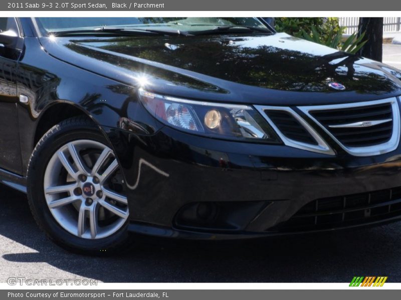 Black / Parchment 2011 Saab 9-3 2.0T Sport Sedan