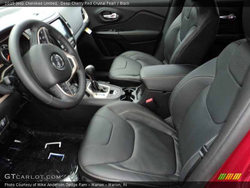 Front Seat of 2015 Cherokee Limited