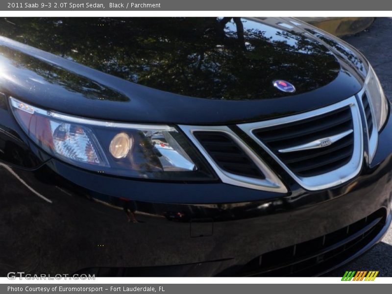 Black / Parchment 2011 Saab 9-3 2.0T Sport Sedan