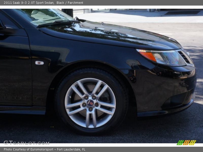 Black / Parchment 2011 Saab 9-3 2.0T Sport Sedan