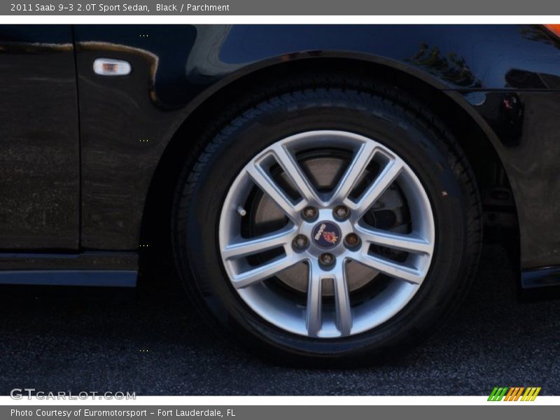 Black / Parchment 2011 Saab 9-3 2.0T Sport Sedan