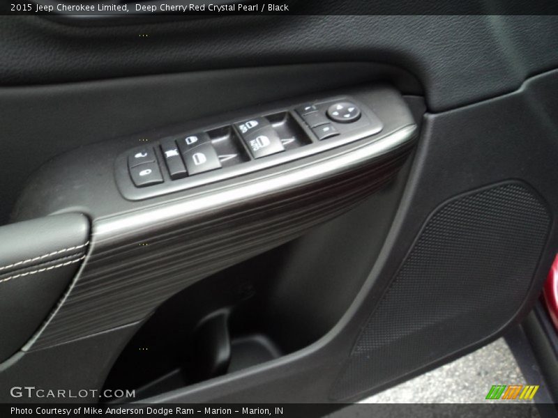 Deep Cherry Red Crystal Pearl / Black 2015 Jeep Cherokee Limited