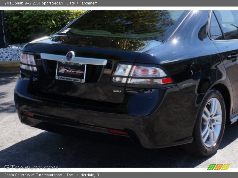 Black / Parchment 2011 Saab 9-3 2.0T Sport Sedan