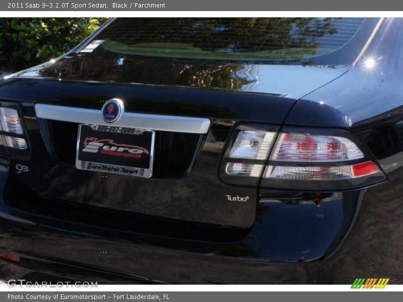 Black / Parchment 2011 Saab 9-3 2.0T Sport Sedan