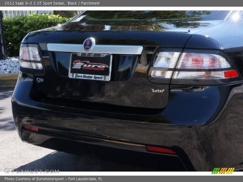 Black / Parchment 2011 Saab 9-3 2.0T Sport Sedan