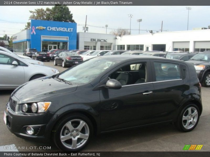 Ashen Gray Metallic / Jet Black/Dark Titanium 2014 Chevrolet Sonic LTZ Hatchback