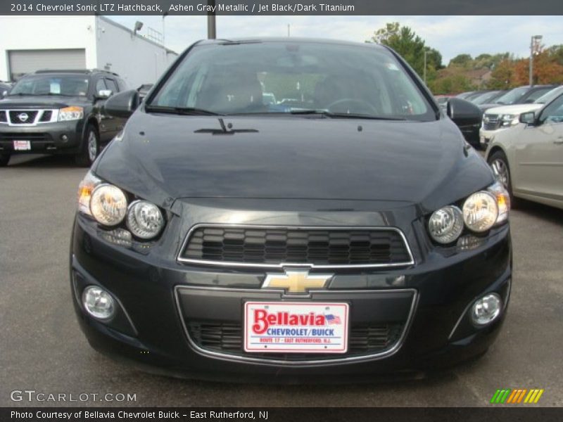 Ashen Gray Metallic / Jet Black/Dark Titanium 2014 Chevrolet Sonic LTZ Hatchback