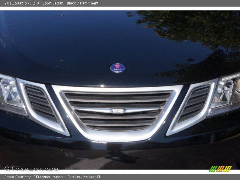 Black / Parchment 2011 Saab 9-3 2.0T Sport Sedan