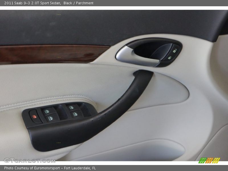 Black / Parchment 2011 Saab 9-3 2.0T Sport Sedan