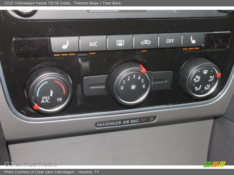 Titanium Beige / Titan Black 2015 Volkswagen Passat TDI SE Sedan