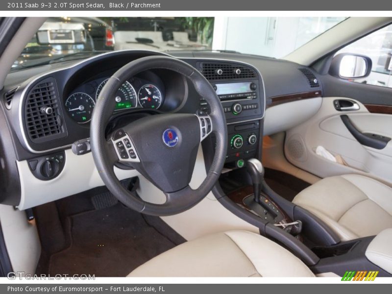 Black / Parchment 2011 Saab 9-3 2.0T Sport Sedan