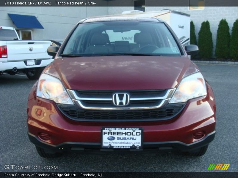 Tango Red Pearl / Gray 2010 Honda CR-V LX AWD