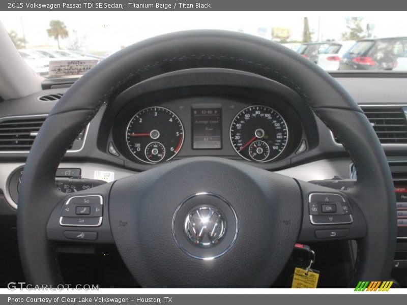 Titanium Beige / Titan Black 2015 Volkswagen Passat TDI SE Sedan