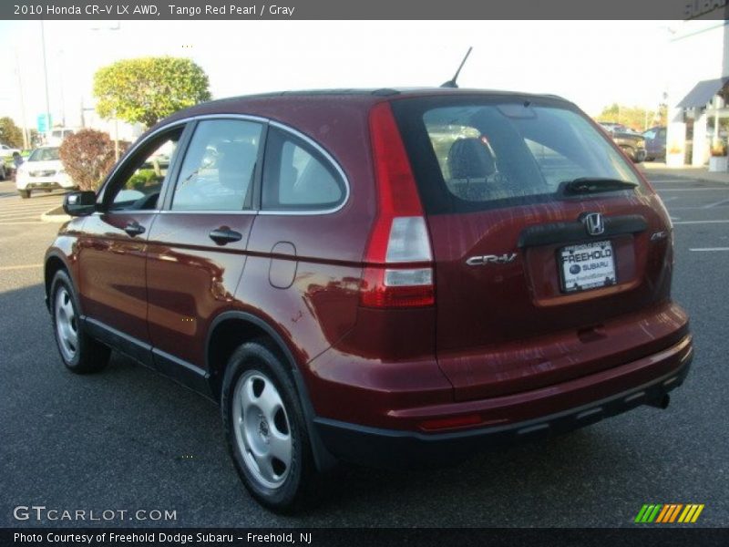 Tango Red Pearl / Gray 2010 Honda CR-V LX AWD